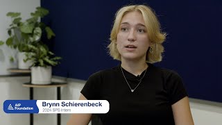 Brynn Schierenbeck Reflects on 2024 Society of Physics Students Internship Experience