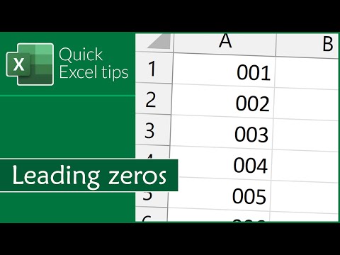 How to show leading zeros