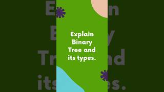 Binary Tree & Its Types 🌳 | Java DSA Explained #shorts #BinaryTree #Java #DSAforBeginners
