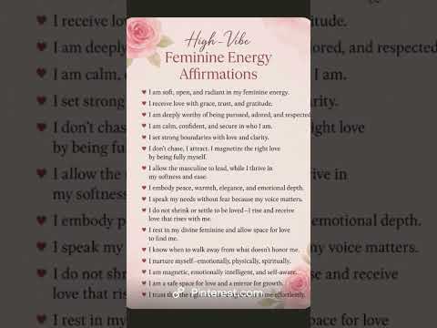 femine energy affirmation  #affirmations #universe #manifestation #meditationmusic #america