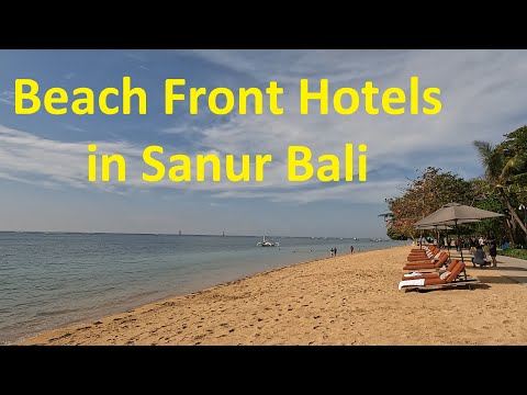 Beach Front Hotels in Sanur Beach Bali - walk up the northern Beach Promenade