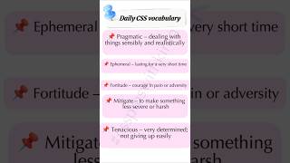 CSS vocabulary words with English meaning #css #cssvocabulary #csspreparation #css2025 #english