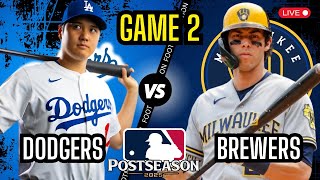 Los Angeles Dodgers vs Milwaukee Brewers - MLB Playoffs: NLCS Game 2 - Color Radio Broadcast
