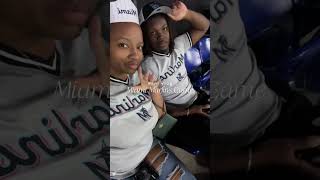 Miami Marlins Vlog Out Now on my channel 💙 #miamimarlins #baseballgame #blackinfluencers #vlog