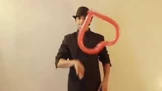 تعلم العاب الخفة ( مراجعة 15 ) magic trick revealed basic balloon twisting