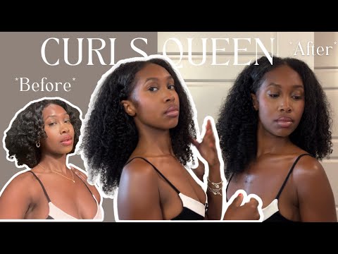 The best curly clip ins| Curls Queen clip ins| Protective summer hair style| heatless curls