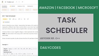 Task Scheduler | Leetcode 621 | Medium | DSA | C++ #Greedy #IdleSpots #TaskScheduler #programming