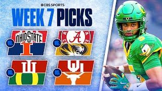 Picks for EVERY Top 25 game in College Football [Full Week 7 Predictions]