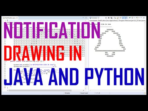Notification Icon Drawing In Java And Python  From Scratch