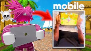 I Played MM2 on MOBILE for 24 HOURS...