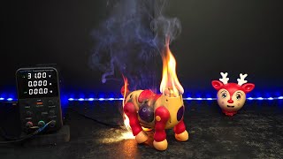 ⚡ High Voltage vs Electric Toys! What Happens When You Apply TOO MUCH POWER to a Toy?