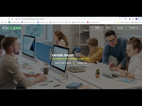 HTML CSS web design । vsclass online । website desinging । HTML CSS Tutorial । Create website
