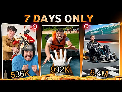 7 DAYS shorts challenge (SHOKING RESULT🗿) How To Viral YouTube Shorts Channel From 0 Subscribers 🤯