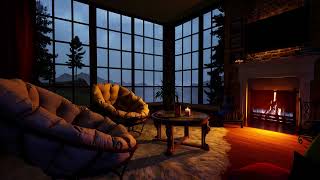 [9 HOUR] Silent Background Video | No Sound | Cinematic Fireplace Ambience