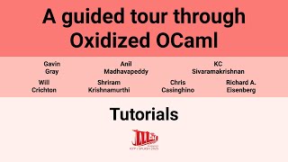 [Tutorials @ ICFP/SPLASH'25] A guided tour through Oxidized OCaml