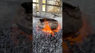 Traditional Red Tea Making with Coal Fire | Unique Village Method
