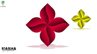 3d Logo Design Using CorelDRAW | CorelDRAW Tutorial | Designing Ideas By @Masha_Graphics