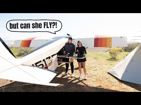 First time Camping in our Camper Plane