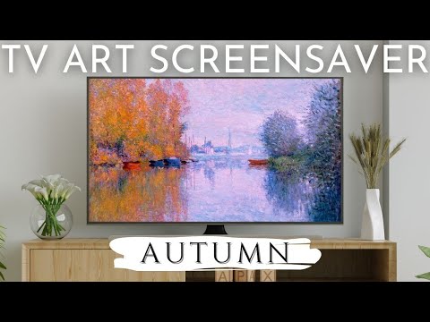 Autumn Art For Your TV   2 Hour Fall Landscape Screensaver