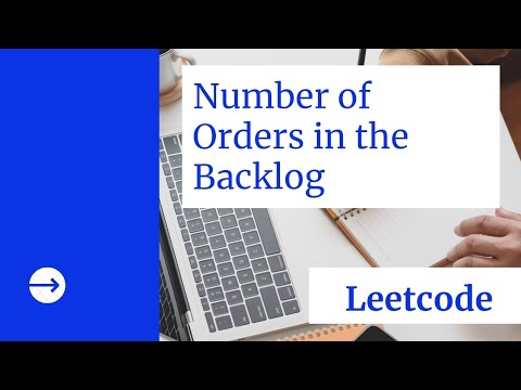 1801. Number of Orders in the Backlog