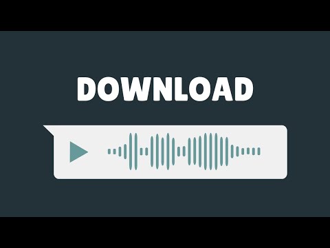 How to download voice messages from messenger?