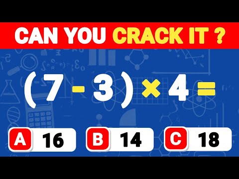 Can You Pass This Maths Quiz❓➕️➗➖✖️ | From Easy to Impossible Level