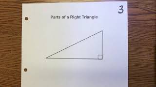 Parts of a Right Triangle
