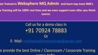 Best WebSphere MQ Admin Training in India, WebSphere MQ Admin online Training Across world.