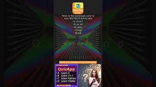 Linux What is the command used to view the list of active jobs in Linux