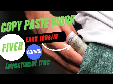 Earn 100$/month from copy and paste#fiverrgigideas#fiverr