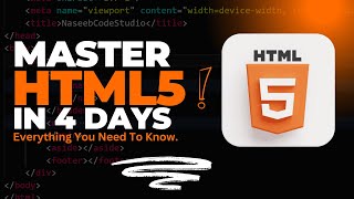 Master HTML in 4 Days: Complete HTML Roadmap for Beginners