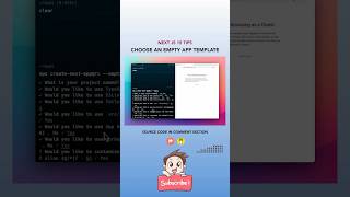 Next JS Tips - Choose an empty APP Template #nextjs #nextjstutorial #tipsandtricks #cssanimation