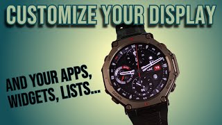 Amazfit T Rex 3- Customize Your Display & Other Tips!