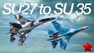 From the SU-27 to the SU- 35 | Sukhoi fighter jets evolution | Upscaled documentary