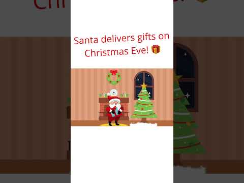 Santa delivers gifts on Christmas Eve! #Santa #santaclause #merrychristmas