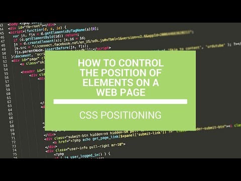 How to Position Elements on a Web Page with CSS