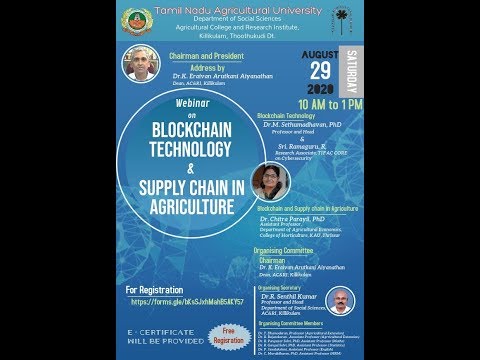 BLOCKCHAIN TECHNOLOGY & SUPPLY CHAIN IN AGRICULTURE
