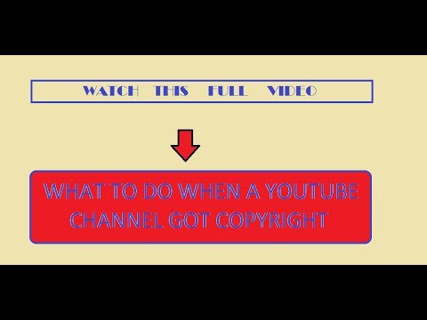 What to do when your youtube channel get copyright@|how to remove copyright struggle from youtube​#/