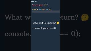 JavaScript Trap: null == 0 Explained 🤔