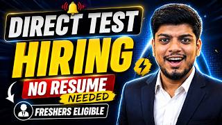 🔥Прямое тестирование при найме | Без резюме | Зарплата до 4 лакхов в год | Оффлайн-отбор для выпу...