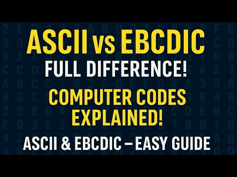 ASCII Code vs EBCDIC Code | Difference, Uses & Full Explanation in Hindi