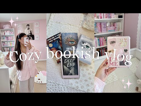 Read with me! (3.5 books in 1 day) | cozy, chill, bookish aesthetic vlog 🎀📖