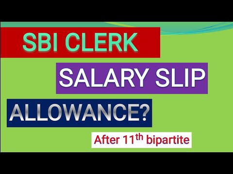 SBI JR. ASSOSIATE SALARY SLIP|| SBI CLERK SALARY SLIP