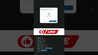 File upload Drop zone #html  #css #shorts #javascript