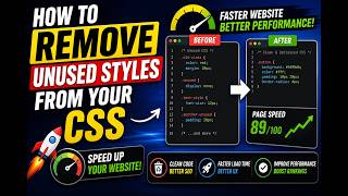 How to remove unused styles from your CSS to speed up your website