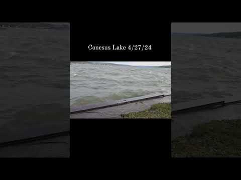 Conesus Lake was angry tonight! (4/27/24) #fingerlakes #bassfishing #catchandrelease #northernpike