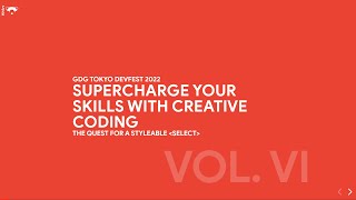 Web: CSS | SUPERCHARGE YOUR SKILLS WITH CREATIVE CODING THE QUEST FOR A STYLEABLE ＜select＞