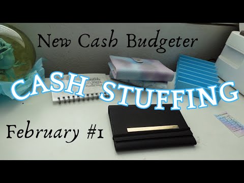 $667 Cash Stuffing | February Paycheck #1 | New Cash Budgeter