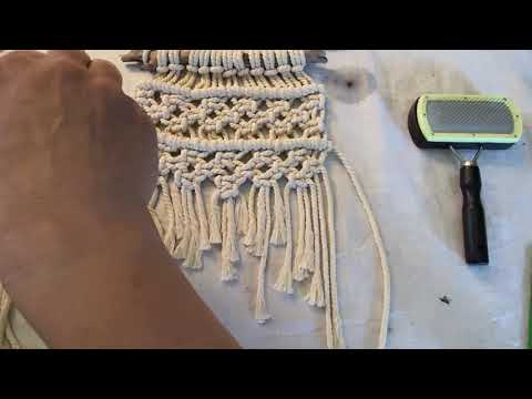 Macrame Wall Hanging Part 7: Adding tassels & fringe