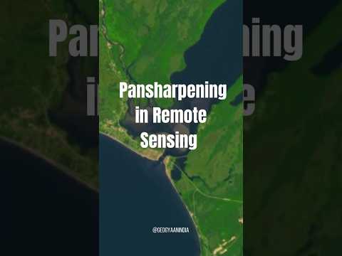 Pansharpening in Remote Sensing !     #remotesensing #viralshorts  #students #survey #geography